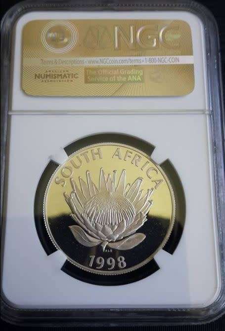 *** 1998 - SA SILVER R1 PROTEA - YEAR OF THE CHILD - NGC GRADED PF67 ULTRA CAMEO ***