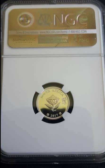 *** 2017 - SA 2 1/2c (TICKEY) - FLYPRESS - JHB COIN SHOW - NGC GRADED PF69 UC ***