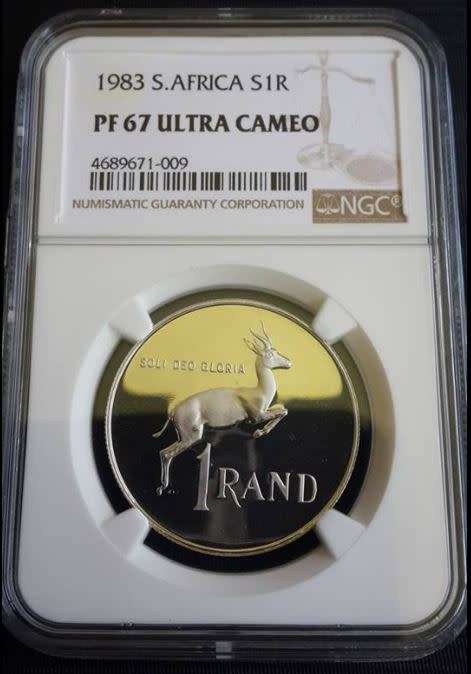 *** 1983 - SA SILVER R1 - NGC GRADED PF67 UC ***