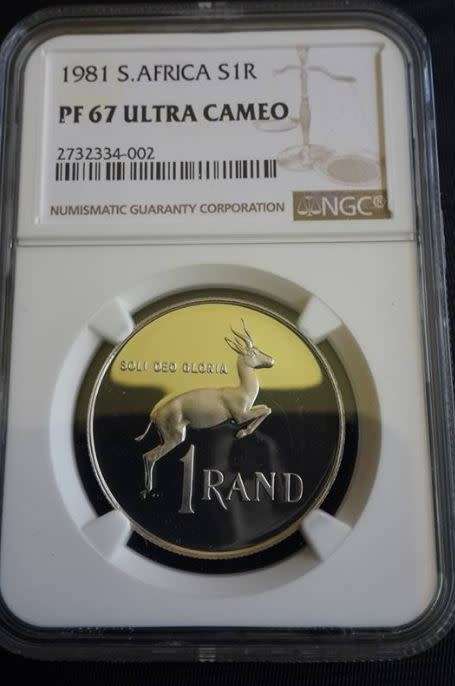 *** 1981 - SA SILVER R1 - NGC GRADED PF67 UC ***