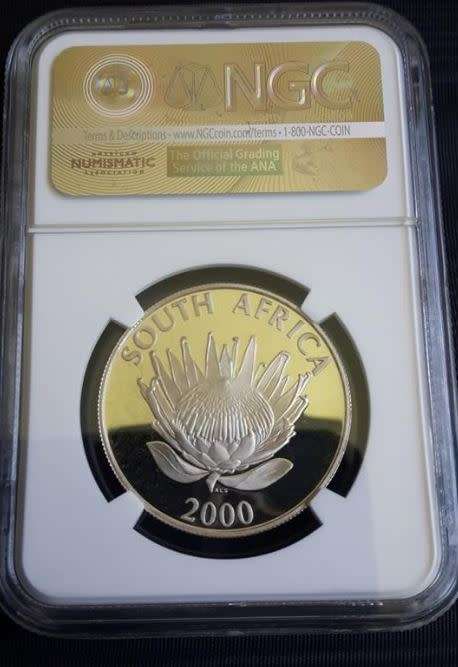 *** 2000 - SA SILVER R1 - WINE PRODUCTION - NGC GRADED PF69 ULTRA CAMEO ***