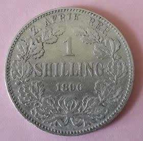 1896 - ZAR 1 SHILLINGS SILVER- AS PER IMAGES