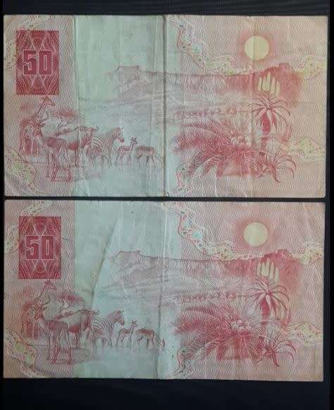 *** 2 x G DE KOCK R50 NOTES - ONE BID FOR BOTH - AS PER IMAGES ***