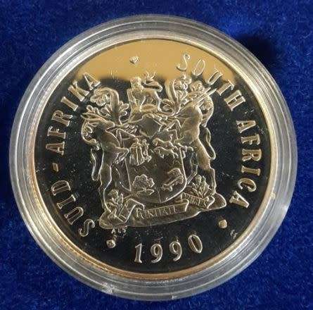 *** 1990 - SA SILVER PROOF R1 SERIES - AS PER IMAGES ***