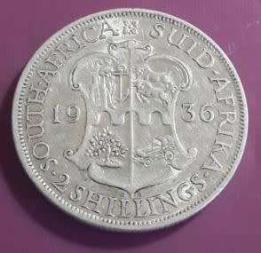 *** 1936 - SA UNION 2 SHILLINGS - AS PER IMAGES ***