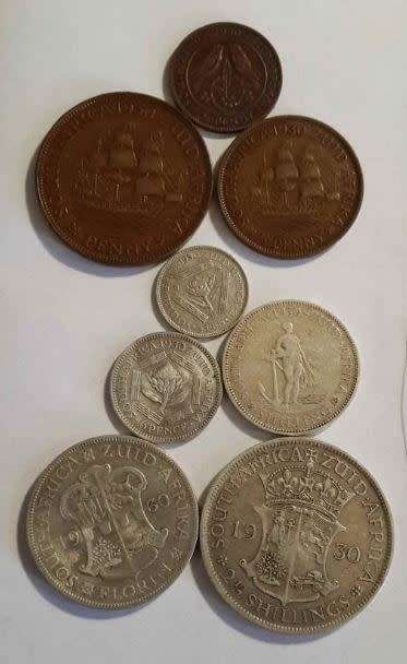 *** 1930 SA UNION - COMPLETE SET OF COINS - INCL RARE 1/4 PENNY  - MINTAGE 6560 ***