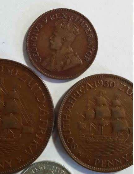 *** 1930 SA UNION - COMPLETE SET OF COINS - INCL RARE 1/4 PENNY  - MINTAGE 6560 ***