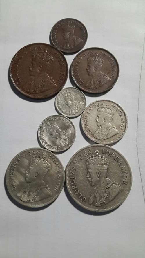 *** 1930 SA UNION - COMPLETE SET OF COINS - INCL RARE 1/4 PENNY  - MINTAGE 6560 ***