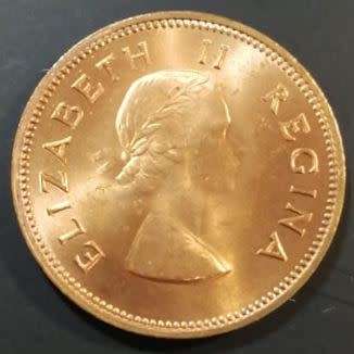 *** 1960 - SA UNION 1/2 PENNY -  BRILLIANT UNCIRCULATED - AS PER IMAGES ***