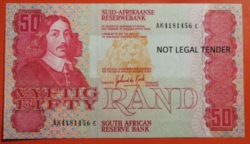 *** 1984 -GPC DE KOCK  R50 NOTE - AK4181456 ***
