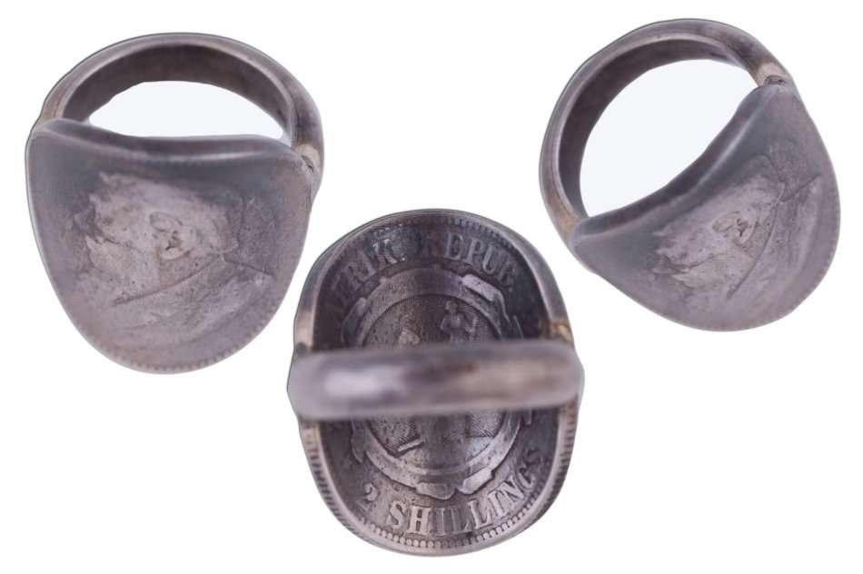 ZAR 2 SHILLINGS COIN RING