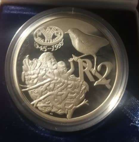 *** 1995 - SA SILVER R2 SERIES - FAO - 1 OZ SILVER  ***