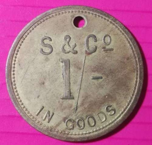 *** STRACHAN AND CO 1 SHILLING TOKEN - AS PER IMAGES ***