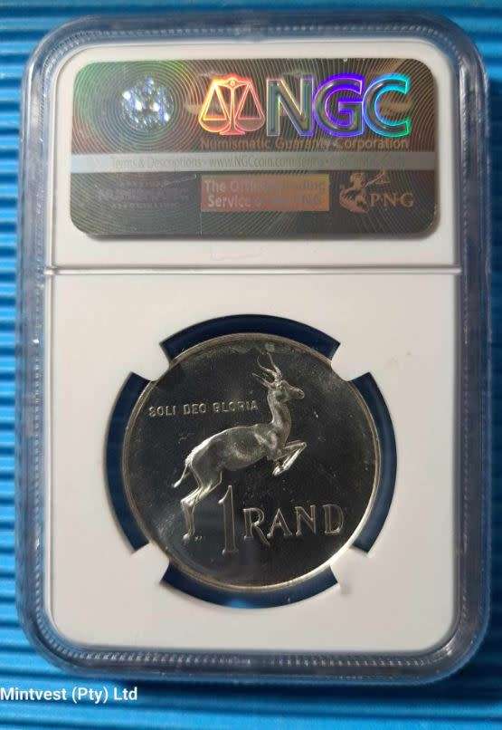 *** 1965 - SA SILVER R1 - ENGLISH - NGC GRADED PF67 ***
