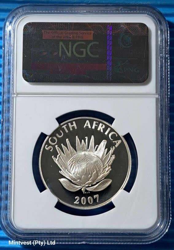 *** 2007 - SA SILVER R1 - FW DE KLERK - NGC PF68 ULTRA CAMEO ***