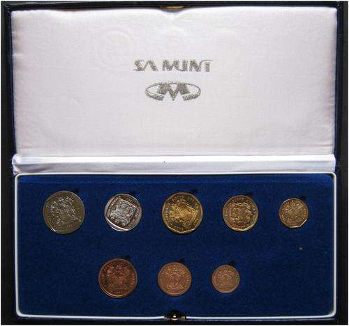 ###1991 - SA SHORT PROOF SET IN ORIGINAL BLUE SA MINT BOX - HERNS VALUE R250 ###