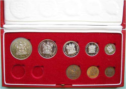 ###1970 - SA LONG PROOF SET IN ORIGINAL SAM BOX - NO GOLD - HERNS VALUE R500 ###