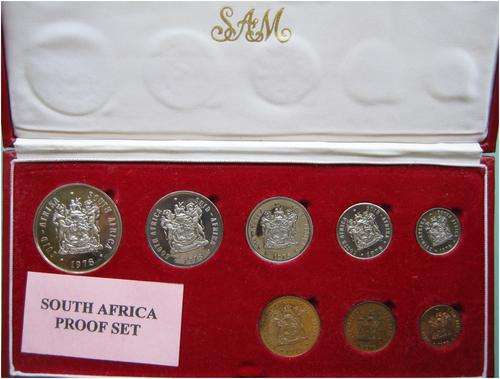 ###1978 - SA LONG PROOF SET IN ORIGINAL SAM BOX - NO GOLD - HERNS VALUE R450 ###