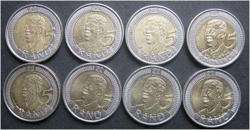 ***2008 MANDELA R5 COINS - CIRCULATED - BID IS PER COIN***