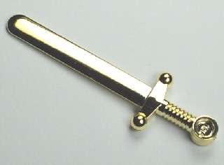 GOLD CHROME GREATSWORD - Lego Minifigure Weapons (RARE!)