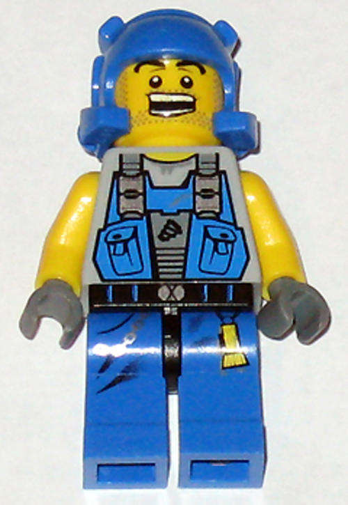 POWER MINER (Beard & Stubble) - LEGO Minifigure
