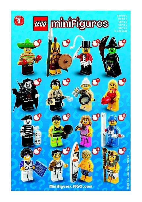 Series 2 Minifigure Checklist - Lego Accessory