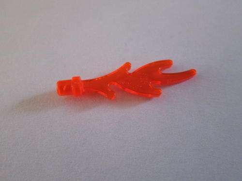 Flame (Red transparent) - Lego Accessories