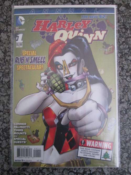 #1 Harley Quinn Annual (Near Mint 9.4 - 2014) Special Scent Edition!