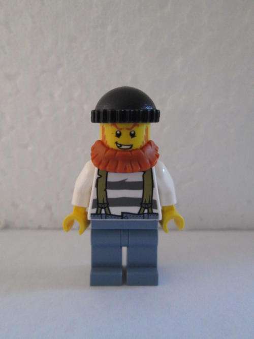 Crook (With Beard) - LEGO City Minifigure