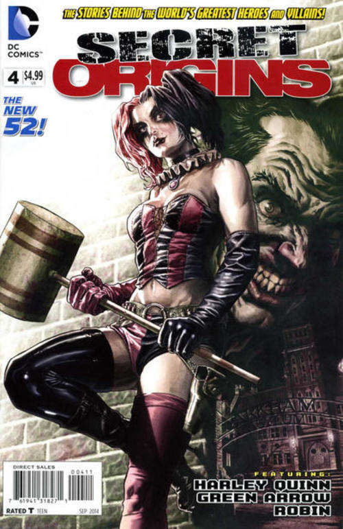Secret Origins #4 (Near Mint - 2014) Harley Quinn Cover