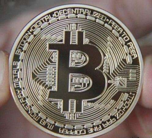 Bitcoin (Gold Plated Iron Art Coin) - Numismatic Collectible