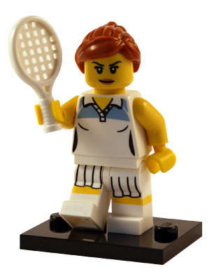 Tennis Player - Lego Minifigure Series 3 (Discontinued)