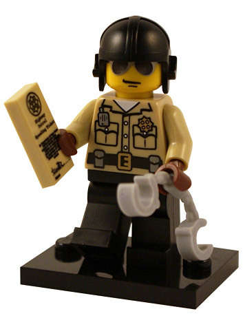 Traffic Cop - Lego Minifigure Series 2 (Rare)