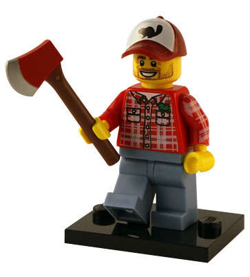Lumberjack - Lego Minifigure Series 5 (Rare)