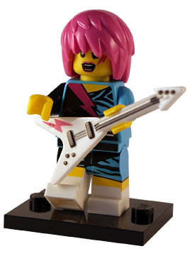 Rocker Girl - Lego Minifigure Series 7 (Rare)