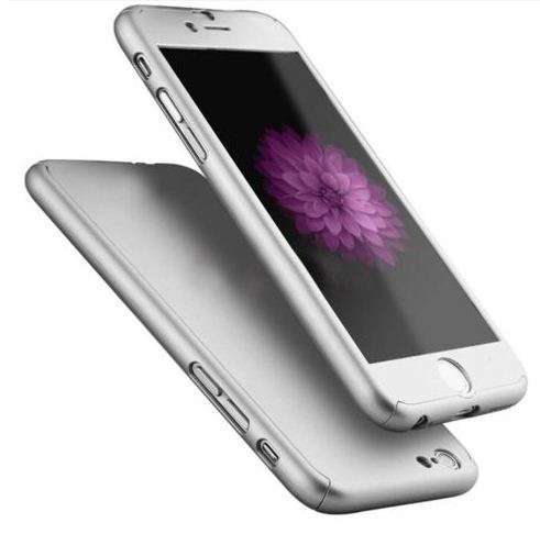 iPhone Hard Cover Hybrid 360 Protection (Silver) - For iPhone 6/6s/6+ 7/7+