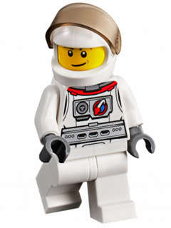Space Test Pilot - Lego City / Town Minifigure