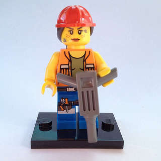 Gail the Construction Worker - The Lego Movie Minifigure Series (Discontinued)