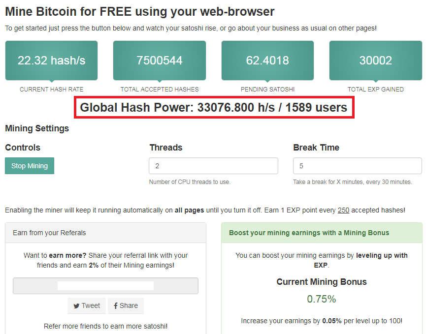 *Bitcoin Mining* Use your PC, Tablet  or Mobile to mine Satoshi! - AIM Services 015