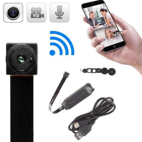 Wireless Mini Video Hidden Camera Module WiFi IP Pinhole DIY Spy DVR - Brand New & Sealed