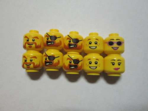 Lego Minifigure Heads (Assorted) - Lego Minifigure Accessories *IN STOCK*