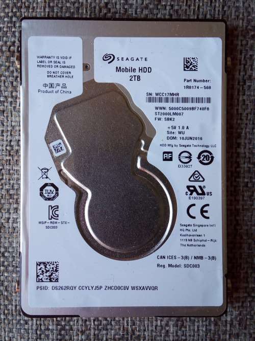 2TB Mobile HDD Seagate - Laptop or Desktop 2.5"