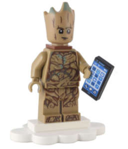 Groot with Phone and Stand Lego Super Heroes Minifigure