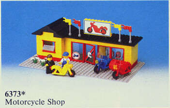 Classic Lego sets for various Motorbike shops