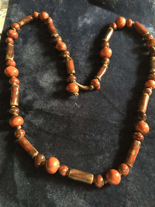 Vintage chunky agate necklace