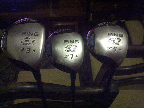 ****ORIGINAL PING G2 SET OF WOODS  WITH HEAD COVERS*****