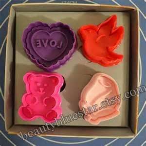 ***VALLENTINE COLLECTION*** Cookie Cutter Plunger SET