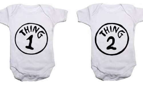 3 packs of triplet baby grows