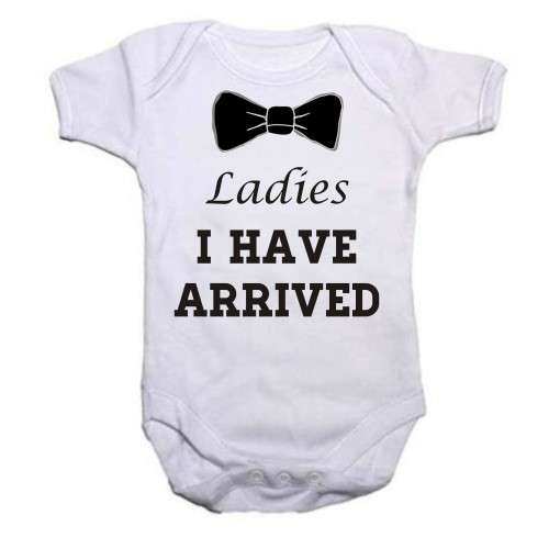 Ladies i have arrived baby grow - ONLY 6-12 months Available