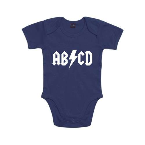 ABCD Navy baby grow - 0-3 ONLY